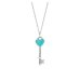 画像1: TIFFANY&Co[ティファニー] ハートキー チャーム ペンダント（ミニ） ブルーエナメル　並行輸入品t1109 (1)