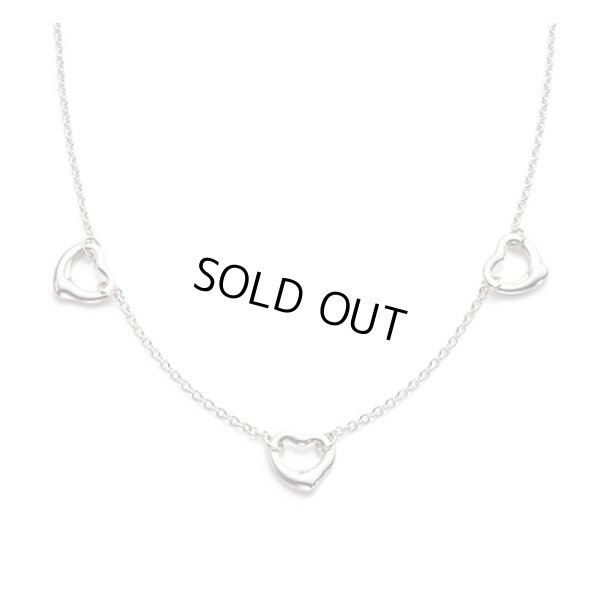 画像1: TIFFANY&Co[ティファニー] ”エルサ・ペレッティ”　スリーオープンハートペンダント　並行輸入品t1046