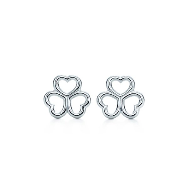 画像1: TIFFANY&Co[ティファニー]  ハート クロバー ピアス 並行輸入品t3020