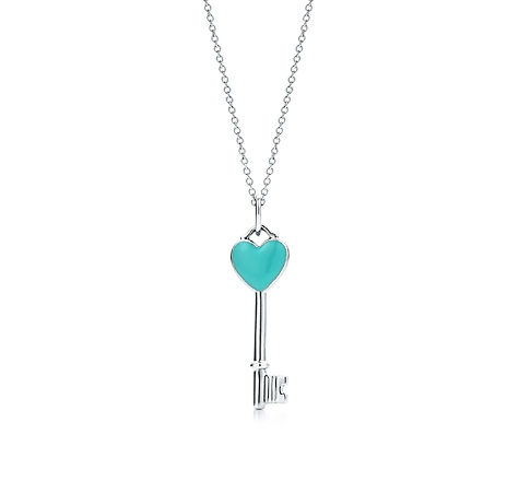 TIFFANY&Co[ティファニー] ハートキー チャーム ペンダント（ミニ） ブルーエナメル 並行輸入品t1109 | ジュエリーサカシタ