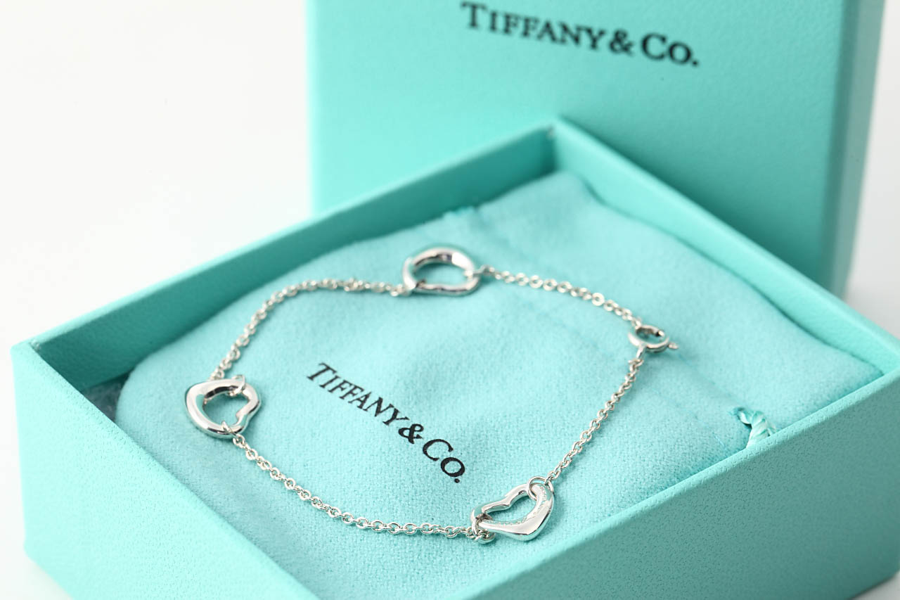 国内発すぐ届く☆Tiffany&Co.オープン ハート ブレスレット 素敵