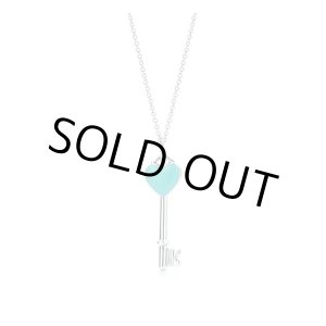 画像: TIFFANY&Co[ティファニー] ハートキー チャーム ペンダント（ミニ） ブルーエナメル　並行輸入品t1109