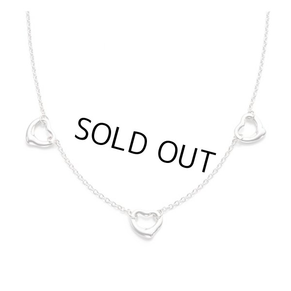 画像1: TIFFANY&Co[ティファニー] ”エルサ・ペレッティ”　スリーオープンハートペンダント　並行輸入品t1046 (1)