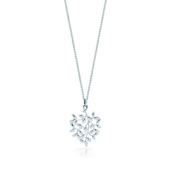 画像1: TIFFANY&Co[ティファニー] パロマ・ピカソ オリーブ リーフ ペンダント (スモール)  並行輸入品t1115 (1)