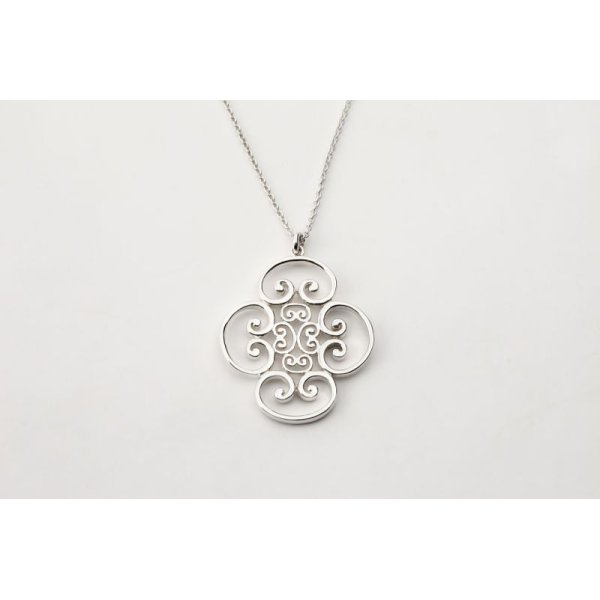 画像1: TIFFANY&Co[ティファニー] 　パロマ ヴェネチア ゴルドーニ  クアドルプロ  ペンダント　スターリングシルバー　並行輸入品t1065 (1)