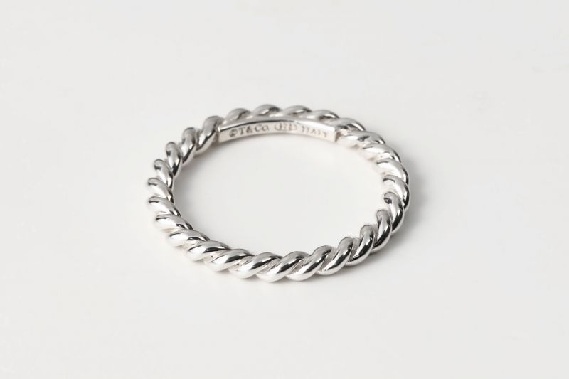 画像: TIFFANY&Co[ティファニー]  ナロー ツイスト リング スターリングシルバー　並行輸入品ｔ4024